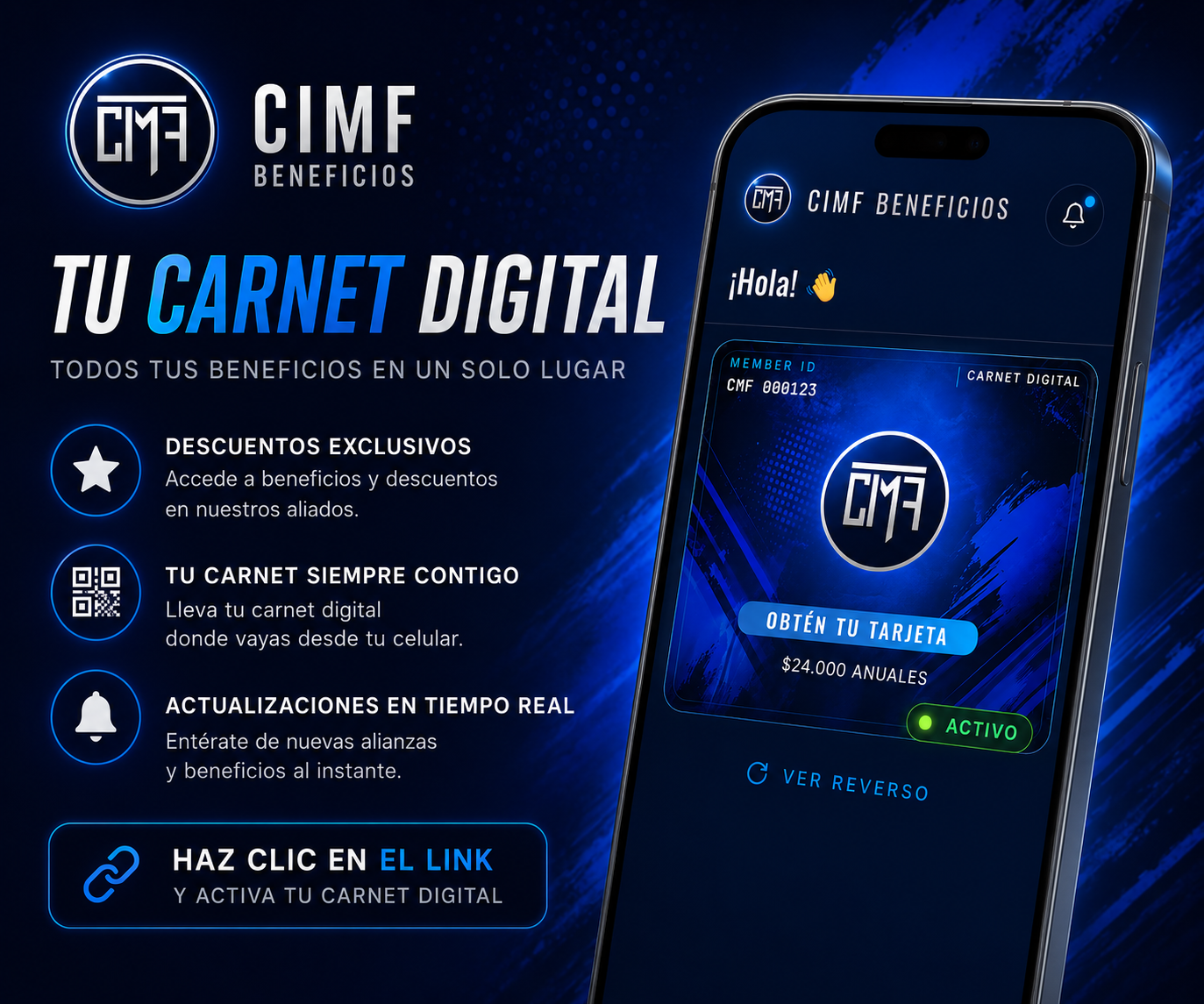 CIMF Beneficios — carnet digital